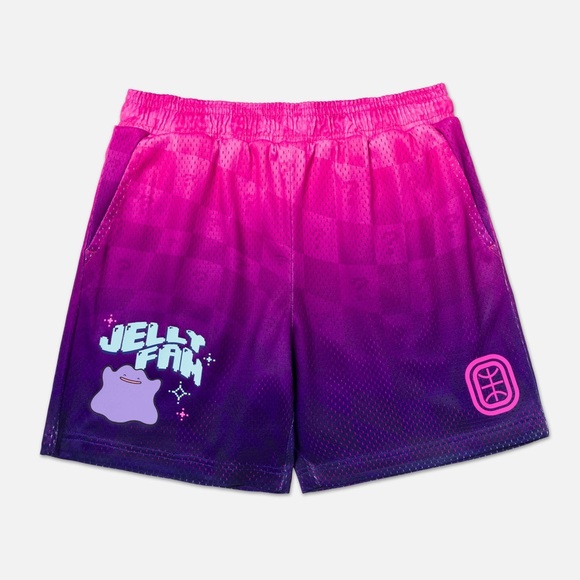 Overtime Elite Pokémon Ditto Shorts Boys Medium Girls Jelly Fam Basketball - Picture 6 of 9